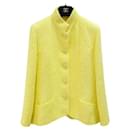 Jaqueta de Tweed Amarelo Chanel 19S