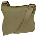 PRADA Shoulder Bag Nylon Beige Auth 73098 - Prada