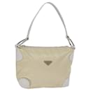 PRADA Shoulder Bag Nylon Cream Auth 73203 - Prada