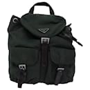 PRADA Backpack Nylon Khaki Auth ac2971 - Prada