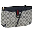 GUCCI GG Plus Supreme Sherry Line Shoulder Bag Navy Red 904 02 026 Auth ep4106 - Gucci