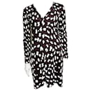 DvF Reina US silk dress with abstract animal pattern - Diane Von Furstenberg