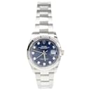 Rolex Blue Osytersteel Diamond Datejust 126234 Men's Watch 36 mm