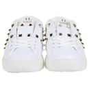 Valentino White Rockstud Untitled Open Sneakers