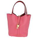 Hermes Rose Azalee Picotin 22 Bag - Hermès