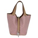 Hermes Chai/Rose Swift Lucky Daisy Picotin 18 Lock Bag - Hermès