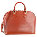 LOUIS VUITTON Brown Epi Leather Alma PM Handbag in Brown M52143 - Louis Vuitton