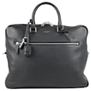 Saint Laurent Paris Sac de Jour Leather Briefcase Handbag in Black 656669