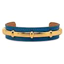Hermes Leather Agatha Bracelet  Metal Bangle in Excellent condition - Hermès