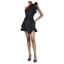 Black one-shoulder ruffle mini dress - size UK 8 - Isabel Marant
