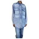 Camicia in denim blu con bottoni - taglia UK 6 - Isabel Marant Etoile