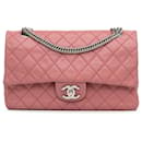Chanel Pink Medium Classic Washed Lambskin Bijoux Chain Double Flap