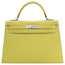 Hermès Epsom amarillo Kelly Sellier 32