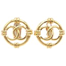 Chanel Gold CC-Ohrclips