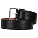 Louis Vuitton Black Peforated Mahina Belt