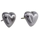 Tiffany & Co. Heart Stud Earrings in Sterling Silver 