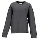 AMI Paris Pull Col Rond Alexandre Mattiussi en Coton Gris - Ami