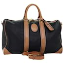 Christian Dior Boston Bag PVC 2way Black Auth bs13878
