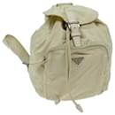 PRADA Backpack Nylon Cream Auth 73099 - Prada