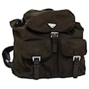 PRADA Backpack Nylon Brown Auth 71501 - Prada