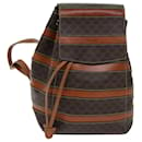 CELINE Macadam Canvas Backpack PVC Brown Auth 73130 - Céline