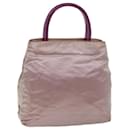 PRADA Hand Bag Satin Pink Auth 73154 - Prada