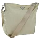PRADA Shoulder Bag Nylon Cream Auth 71503 - Prada