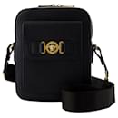 Medusa Biggie Crossbody - Versace - Couro - Preto