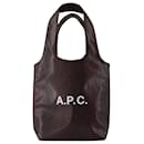 Ninon Small Tote Bag - A.P.C. - Synthetic Leather - Blackberry - Apc