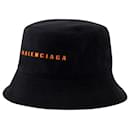 Bucket Hat - Balenciaga - Cotton - Black