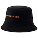 Sombrero de pescador - Balenciaga - Algodón - Negro