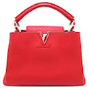 Louis Vuitton Red Taurillon Capucines BB