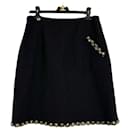 Paris / Byzance New Black Tweed Skirt - Chanel