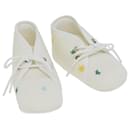 Sapatos de bebê HERMES algodão branco Auth 72078 - Hermès