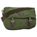 PRADA Shoulder Bag Nylon Khaki Auth 73457 - Prada