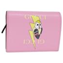 GUCCI Bananya Portefeuille Cuir Rose 701009 Auth ac2960A - Gucci