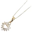 [Luxus] 18k Gold Diamant Herz Anhänger Halskette Metall Halskette in ausgezeichnetem Zustand - & Other Stories