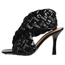 Black square intrecciato sandal heels - size EU 37.5 - Bottega Veneta