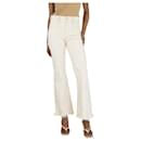 Vaqueros color crema con dobladillo deshilachado - talla UK 6 - Isabel Marant