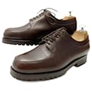 JM WESTON 131 DERBY GOLF 6E 40 40.5 SHOES IN BROWN SEEDED LEATHER SHOES - JM Weston