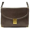 VINTAGE GUCCI HANDBAG IN BROWN GRAINED LEATHER POUCH GRAINED LEATHER HANDBAG - Gucci