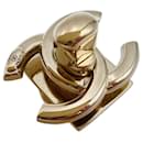 CHANEL original CC turnlock shiny gold closure - Chanel