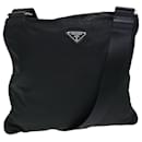 PRADA Shoulder Bag Nylon Black Auth 72842 - Prada