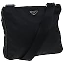 PRADA Shoulder Bag Nylon Black Auth 73105 - Prada