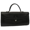 Burberrys Hand Bag Leather Black Auth bs13979 - Autre Marque