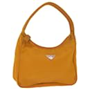 PRADA Hand Bag Nylon Orange Auth 73428 - Prada