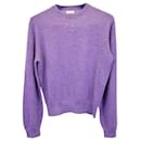 Khaite Viola Sweater in Purple Cashmere