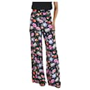 Multicolour floral printed wide-leg trousers - size UK 6 - Autre Marque