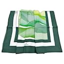 Green patterned silk Rolex scarf