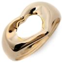 Anel de metal com coração aberto em ouro 18k Tiffany & Co em bom estado